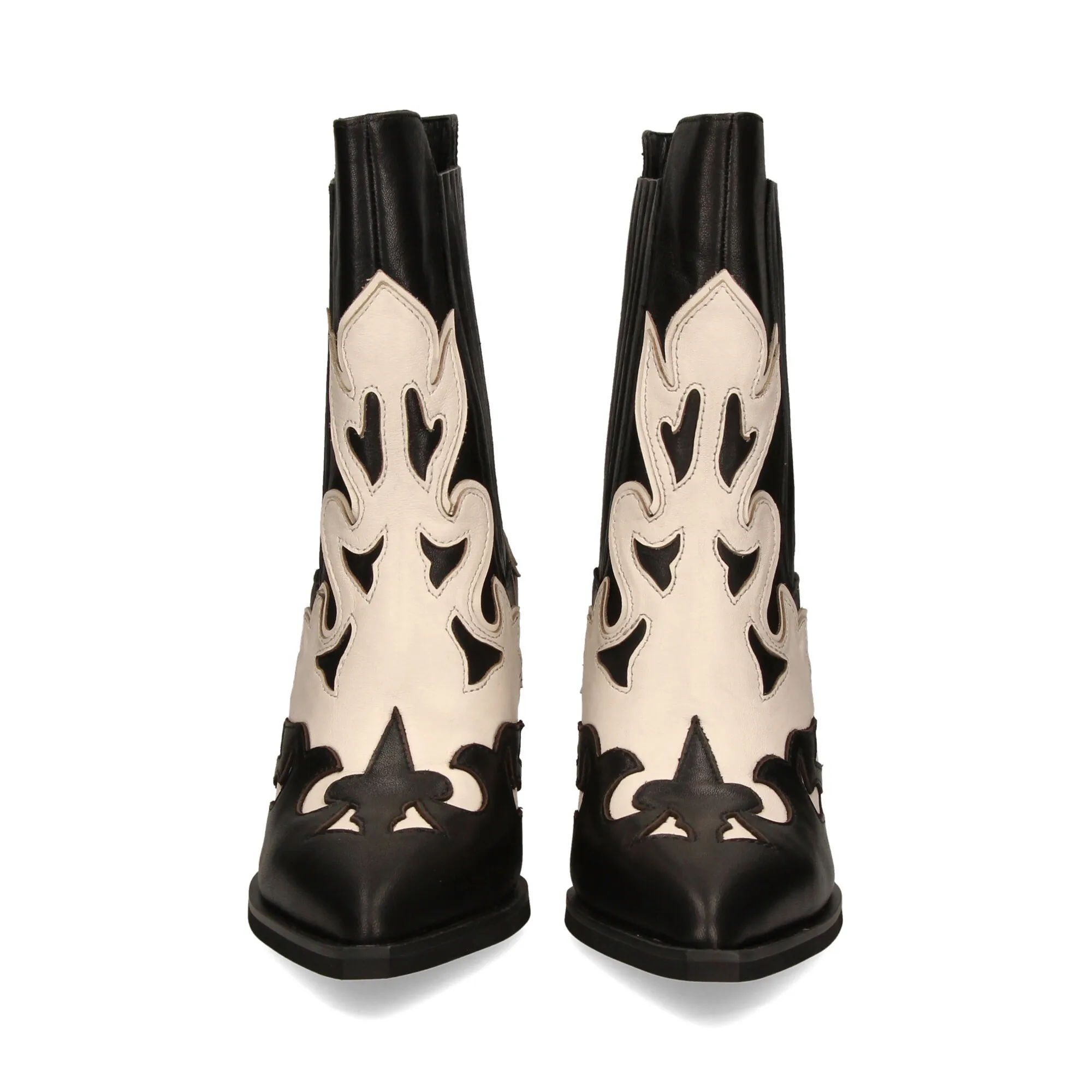 ALMA EN PENA Botines con tacón de Mujer NEGRO/BLANCO
