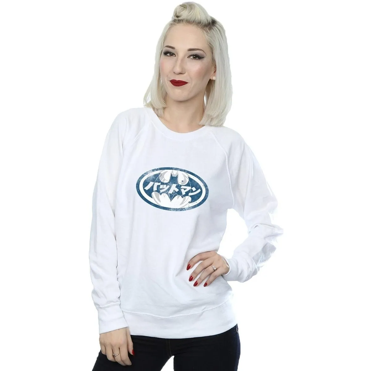 Batman Japanese Logo White