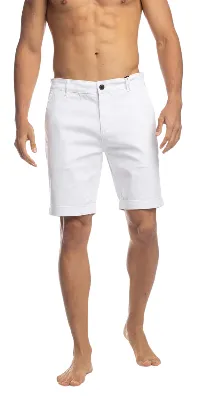 Bermuda Stretch Twill Chino  P/Hombre White