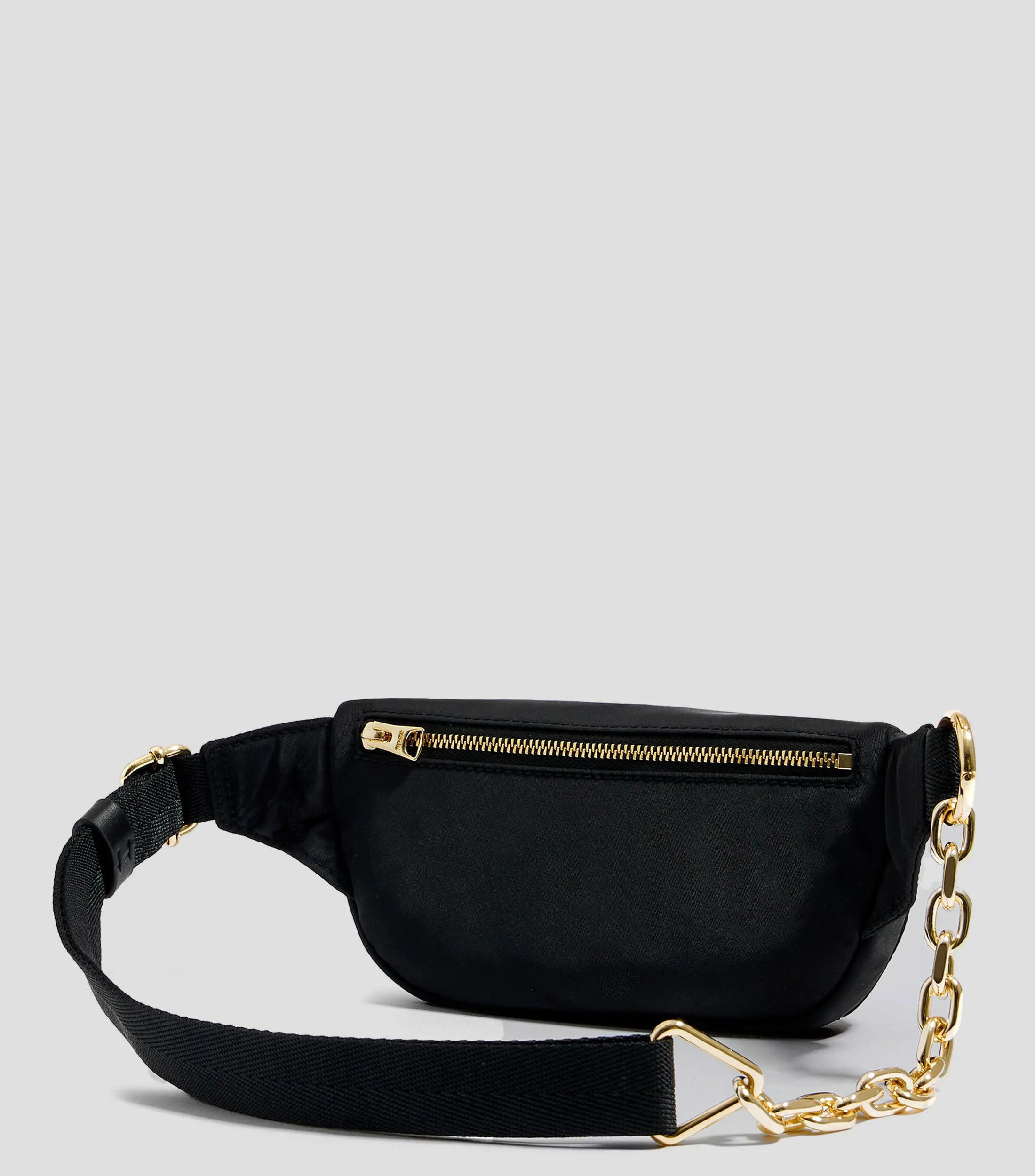 Bimba y Lola Cangurera nylon negra Mujer