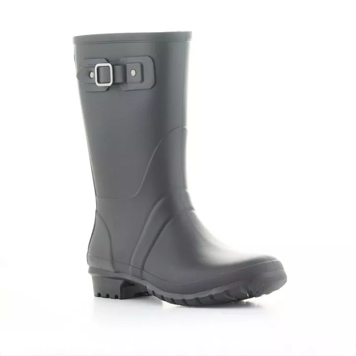 Botas agua Igor negras con hebilla y suela dentada