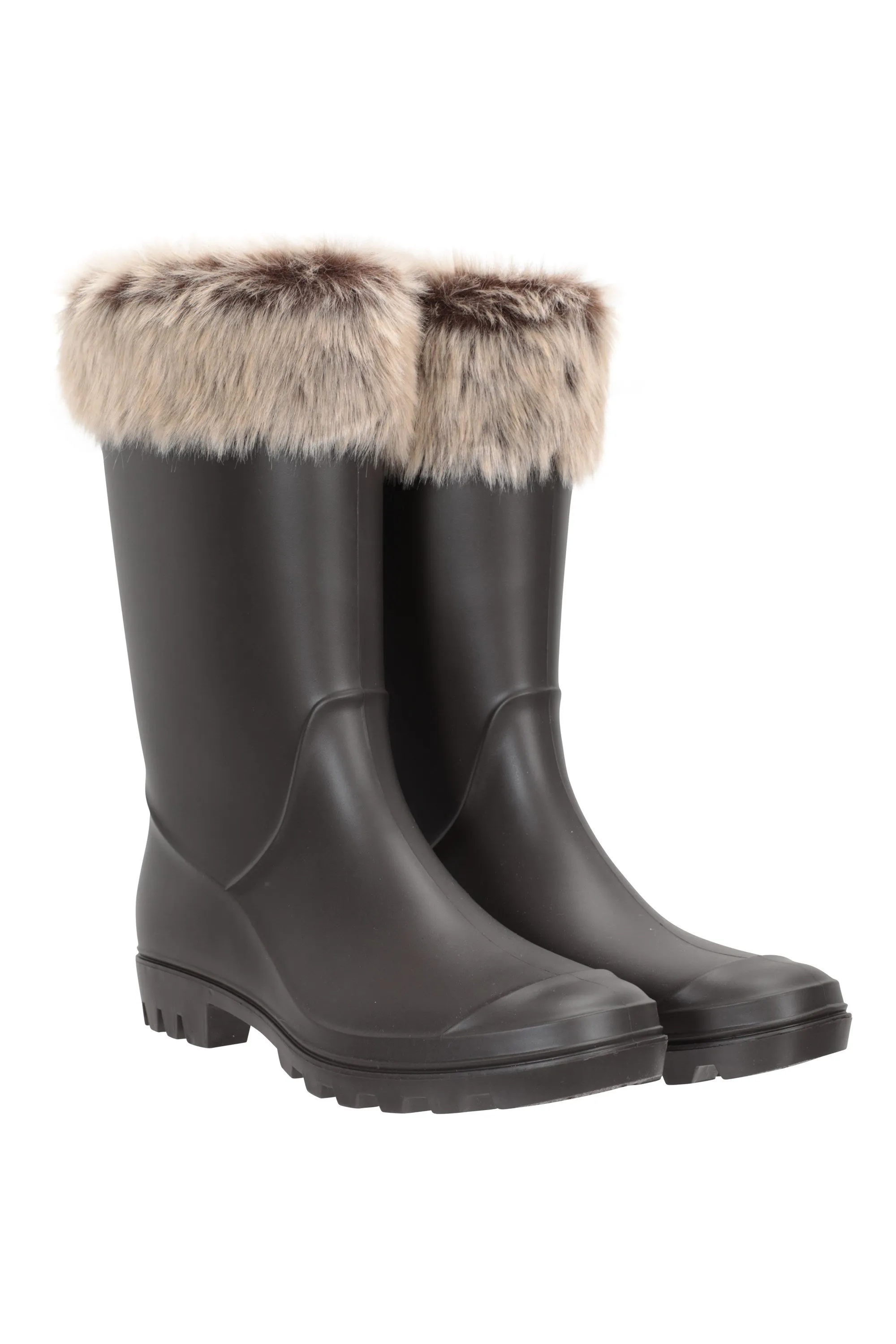 Botas de agua de piel sintética mujer