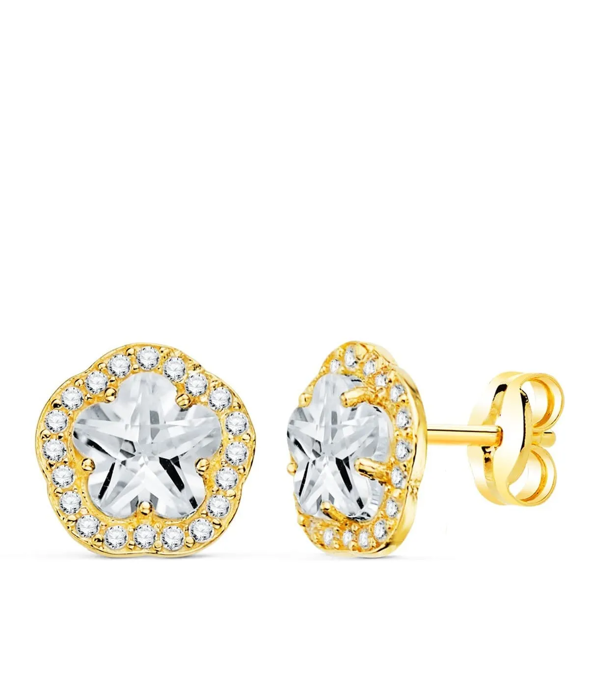 Boucles d'oreilles Celia Zircon 18 Carats
