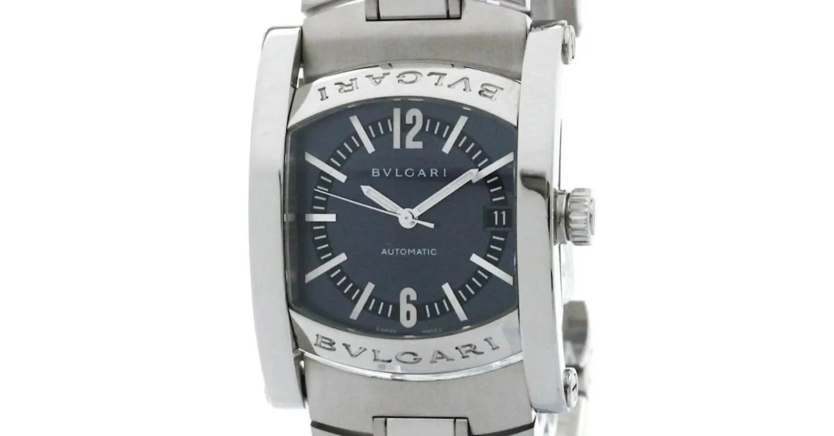 Bulgari Reloj automático para hombre Bvlgari Assioma de acero AA44S 