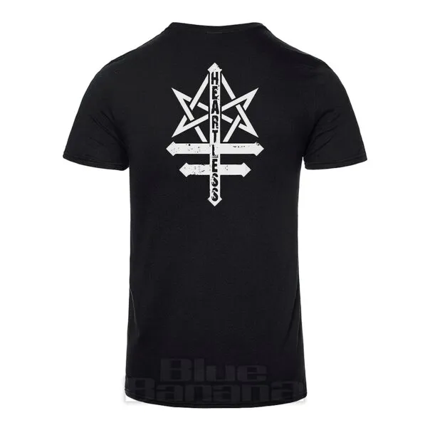 Camiseta Artesanal de Gato Heartless (Negra)