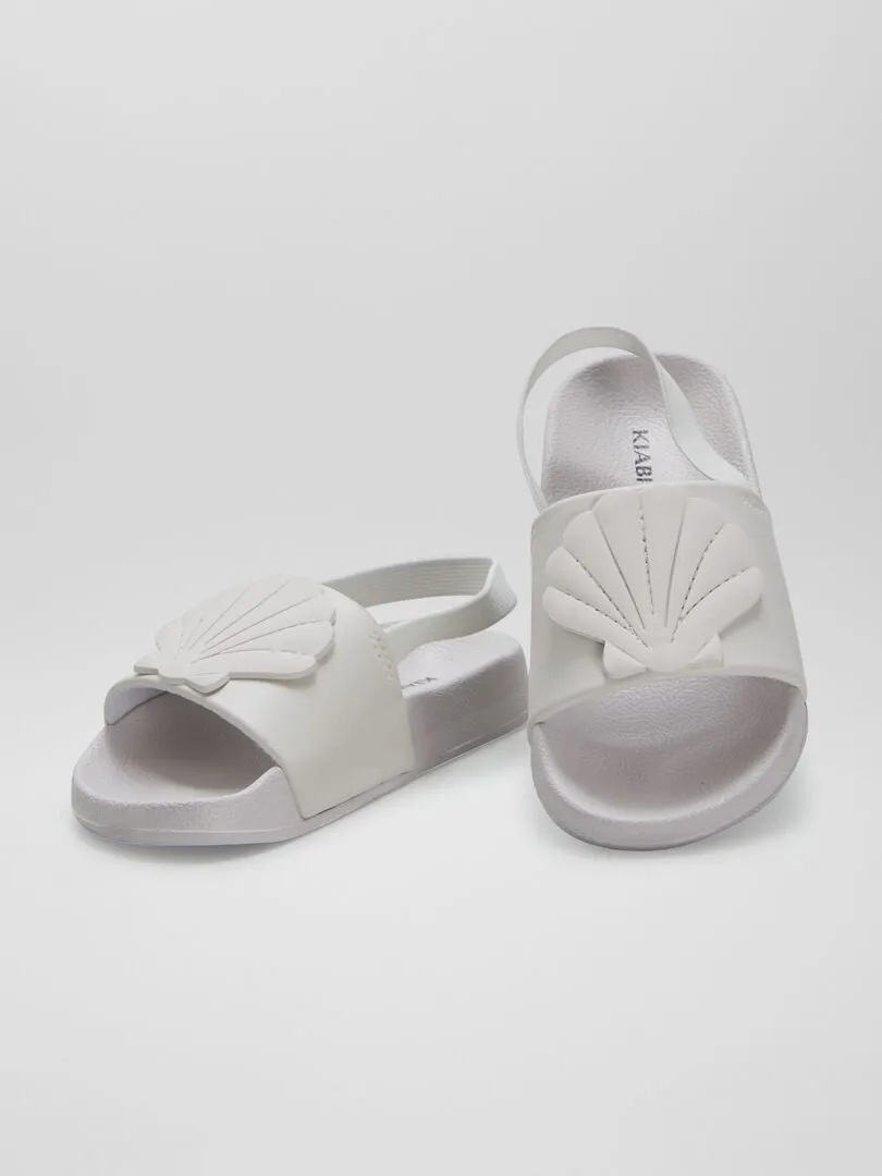 CHANCLAS DE PLAYA 'CONCHA'  BEIGE