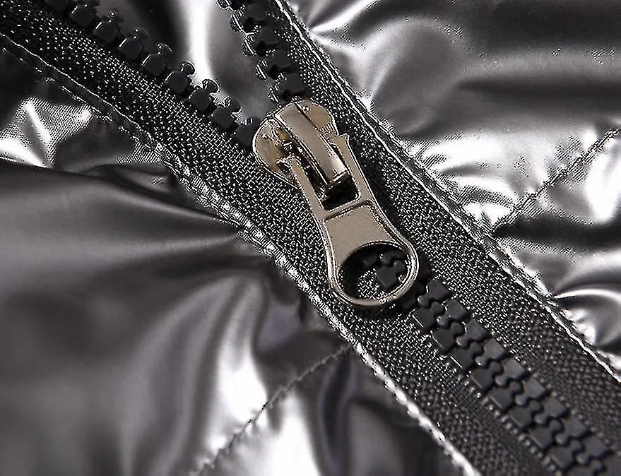 Chaquetas globo brillantes con capucha Abrigos de invierno para hombres
