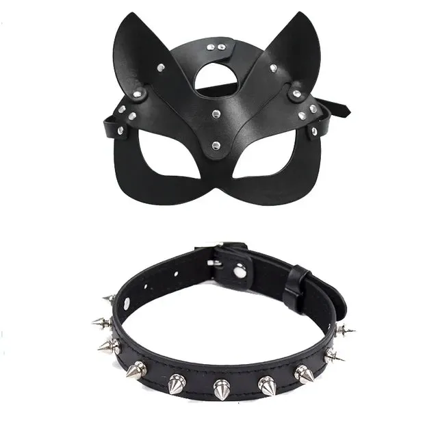 Conjunto de antifaz con collar