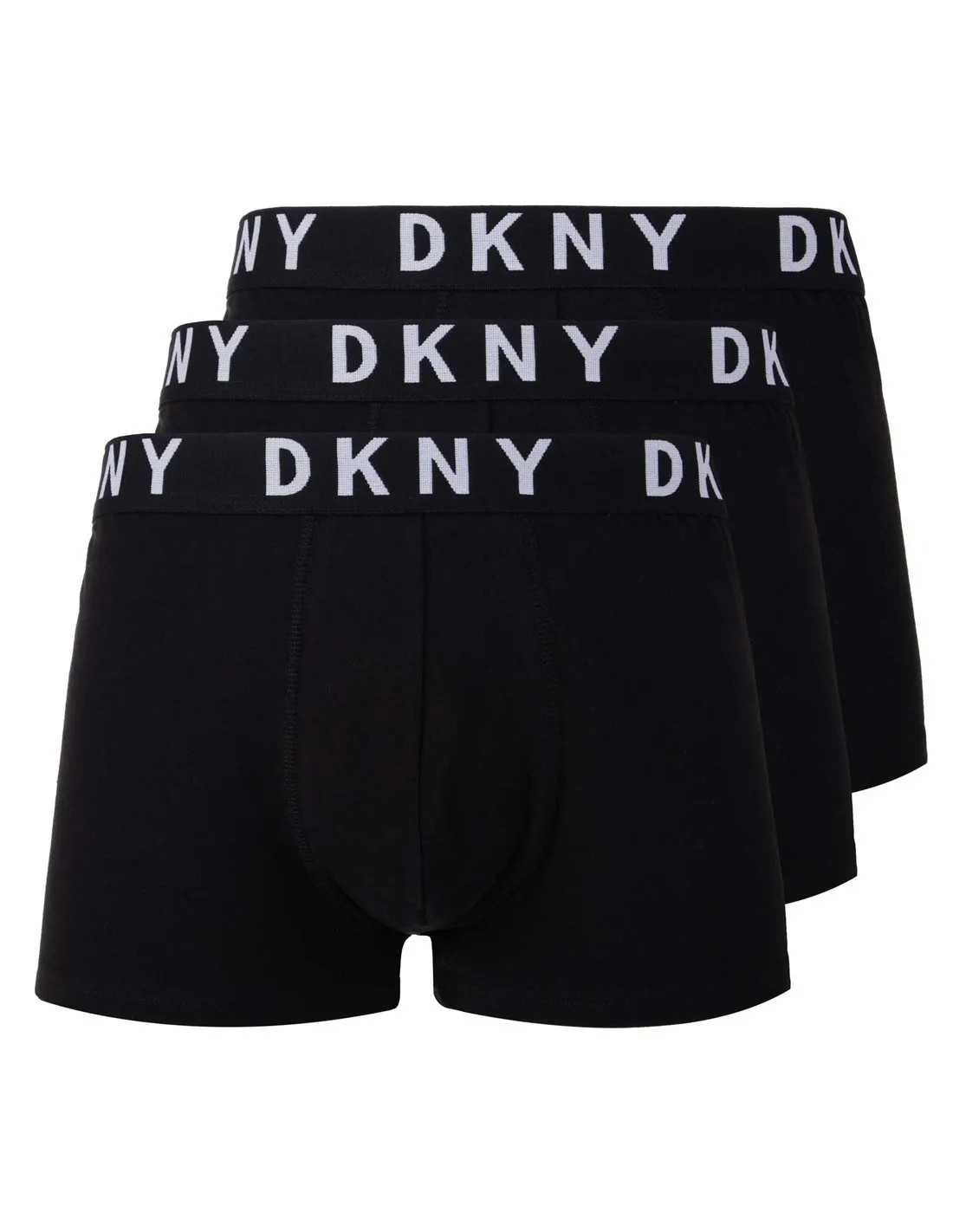 DKNY  PACK 3 BOXERS NEGROS U5 6503 DKY STRETCH COTTON ELASTANE HOMBRE