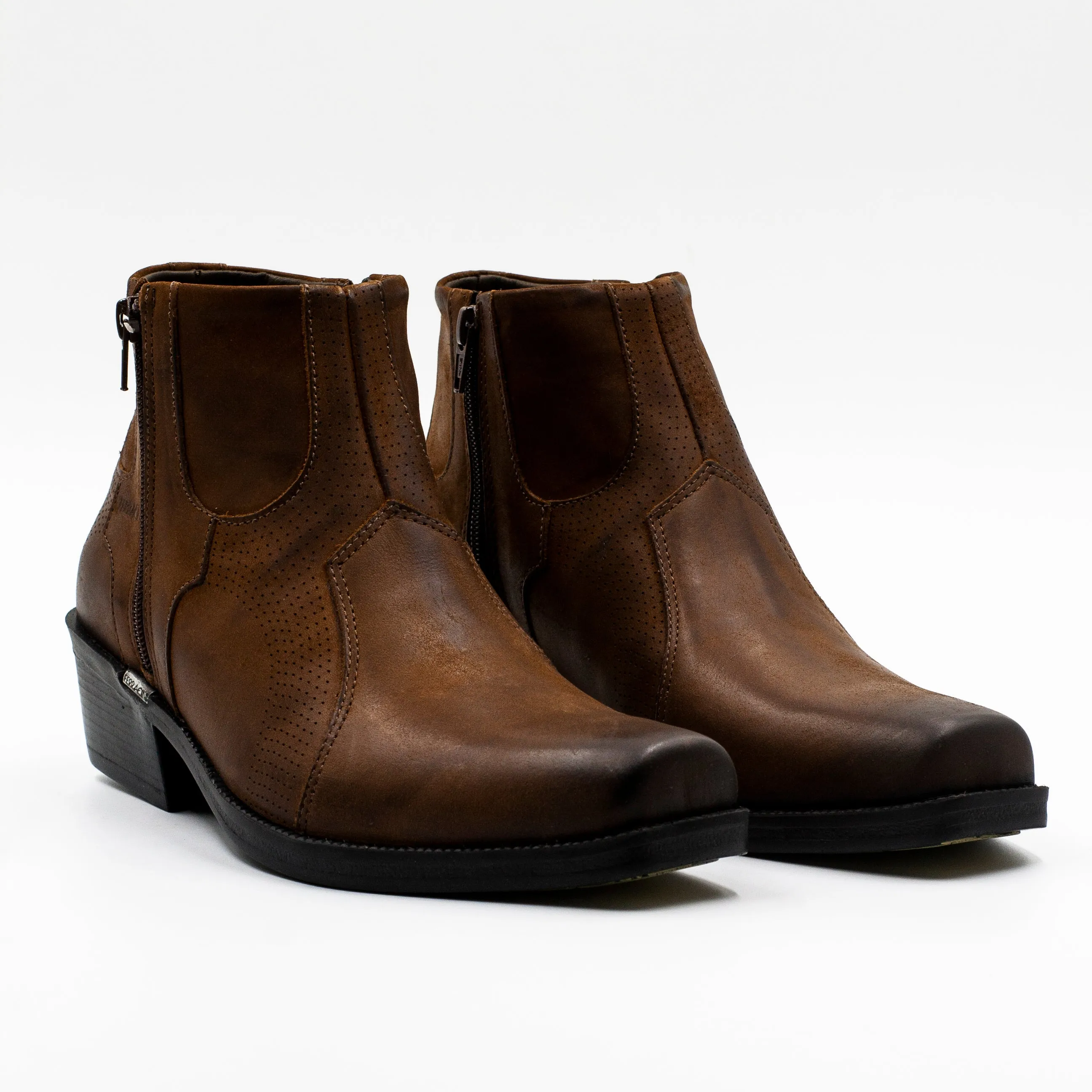 Ferracini Botin Hombre con Cierre color Café