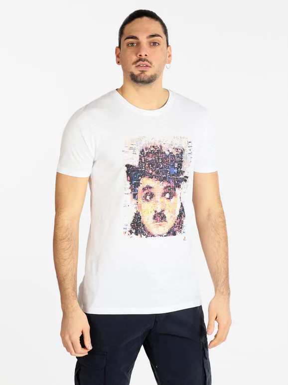 Johnny Looper Camiseta de hombre de manga corta con estampado