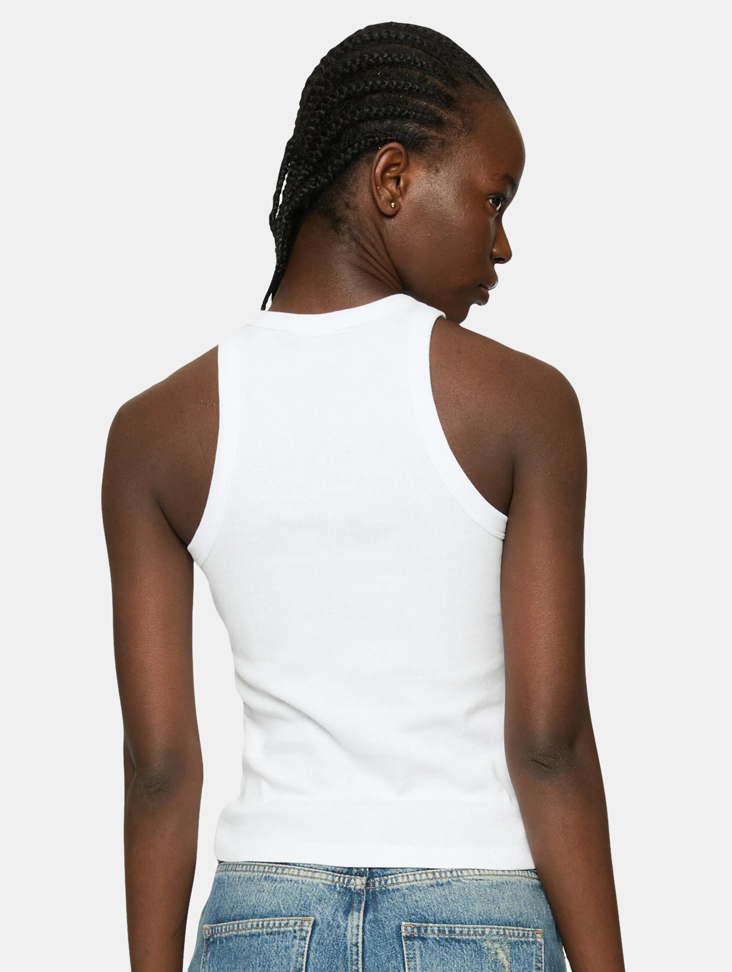  Ladies Racer Back Rib 2 Pack