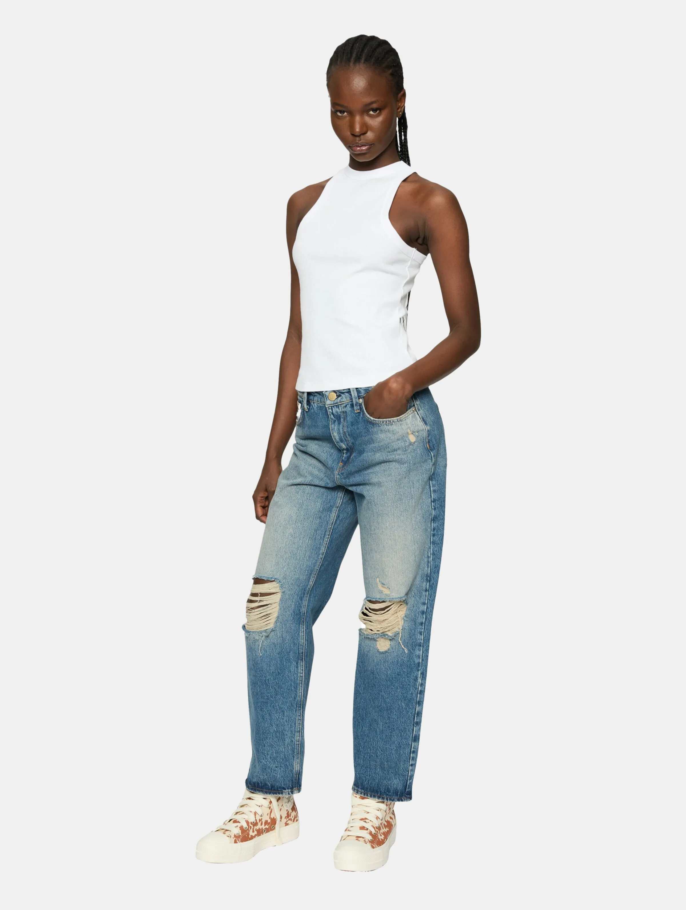  Ladies Racer Back Rib 2 Pack