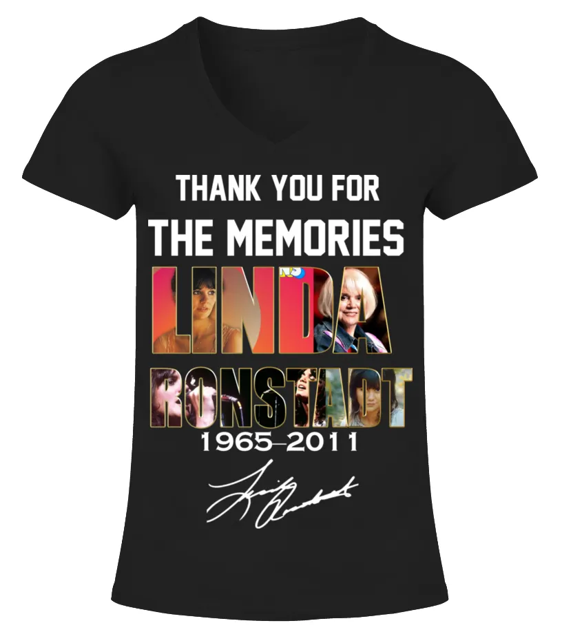 LINDA RONSTADT 19652011 CAMISETA CUELLO PICO MUJER