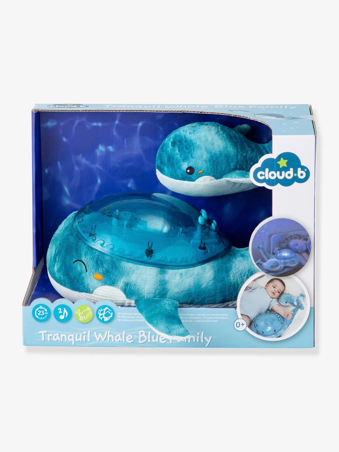 Luz nocturna ballena Tranquil Whale(TM) CLOUD B