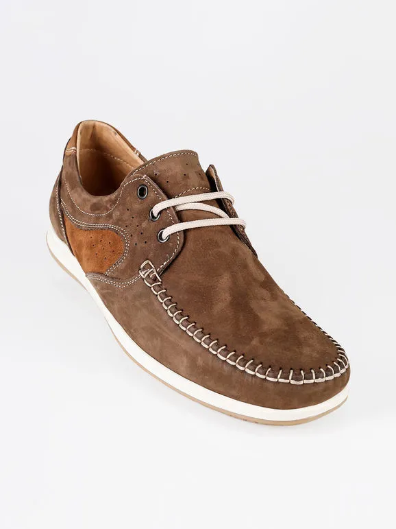 Made In Italy Mocasines de ante de hombre