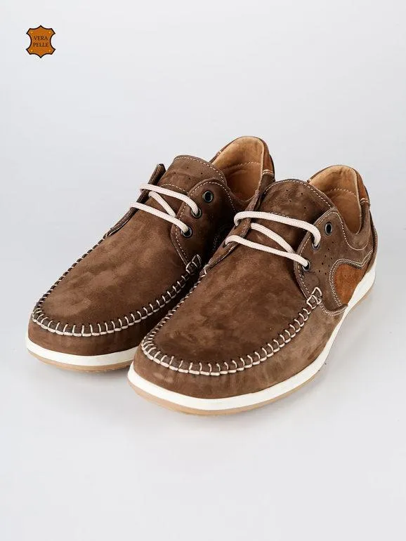Made In Italy Mocasines de ante de hombre