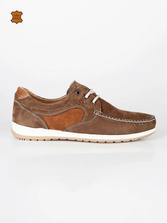 Made In Italy Mocasines de ante de hombre