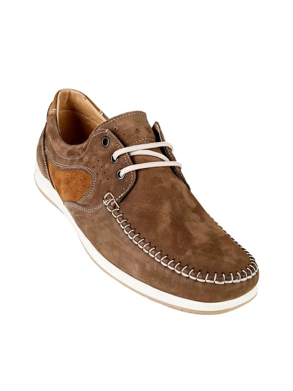 Made In Italy Mocasines de ante de hombre