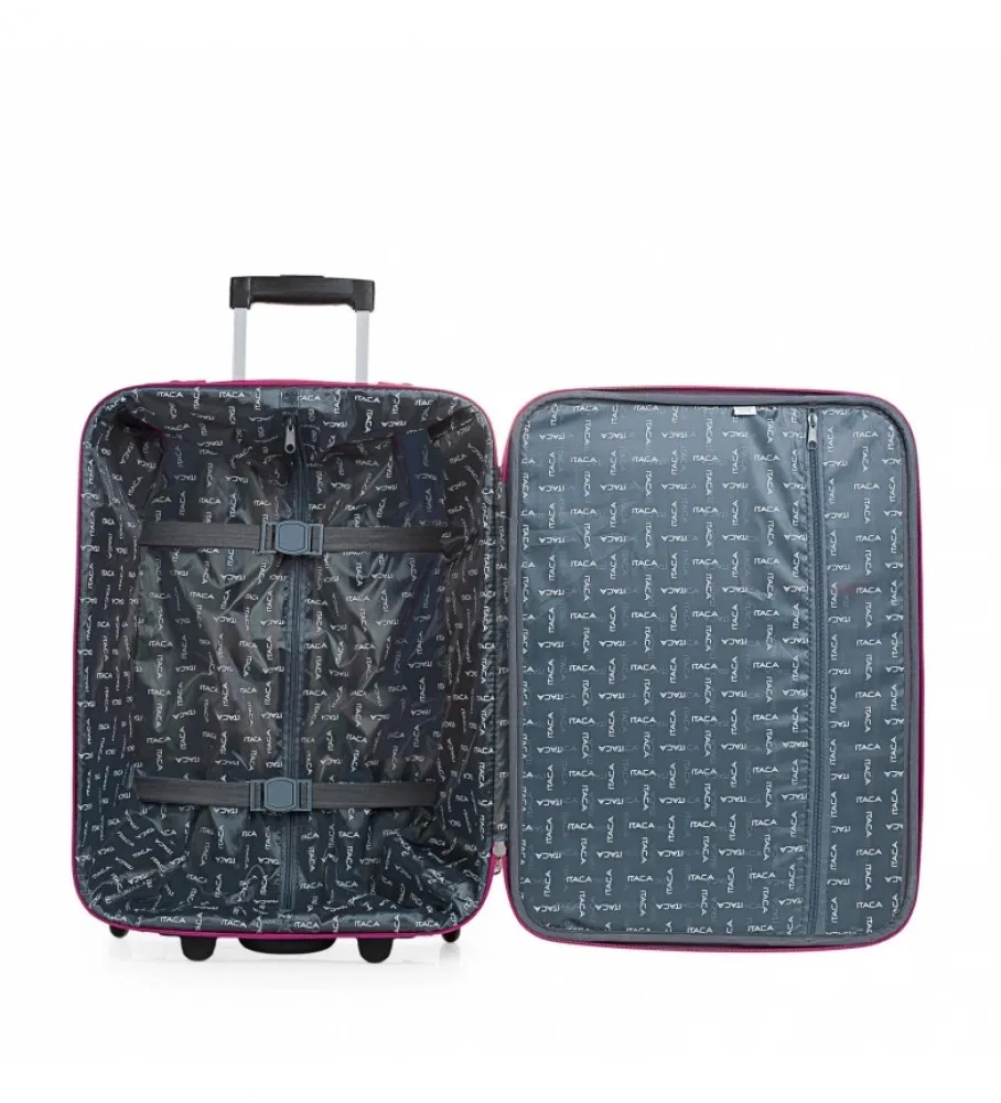 MALETA CABINA DE VIAJE 2 RUEDAS T71950 FUCSIA 55X39X18CM