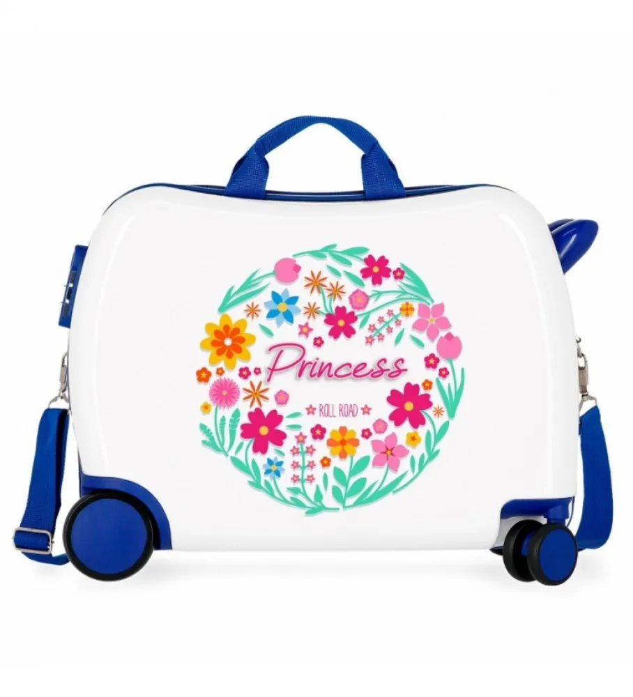 MALETA INFANTIL 2 RUEDAS MULTIDIRECCIONALES LITTLE ME PRINCESS MULTICOLOR 38X50X20CM