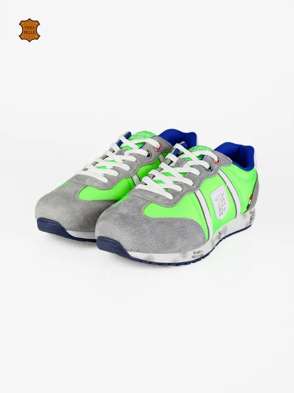 Marina Militare Deportivas de ante con cordones para hombre
