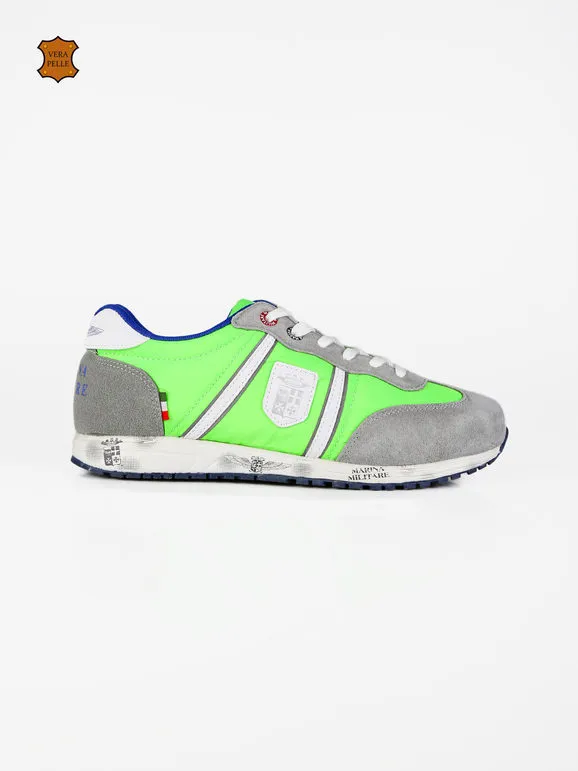 Marina Militare Deportivas de ante con cordones para hombre