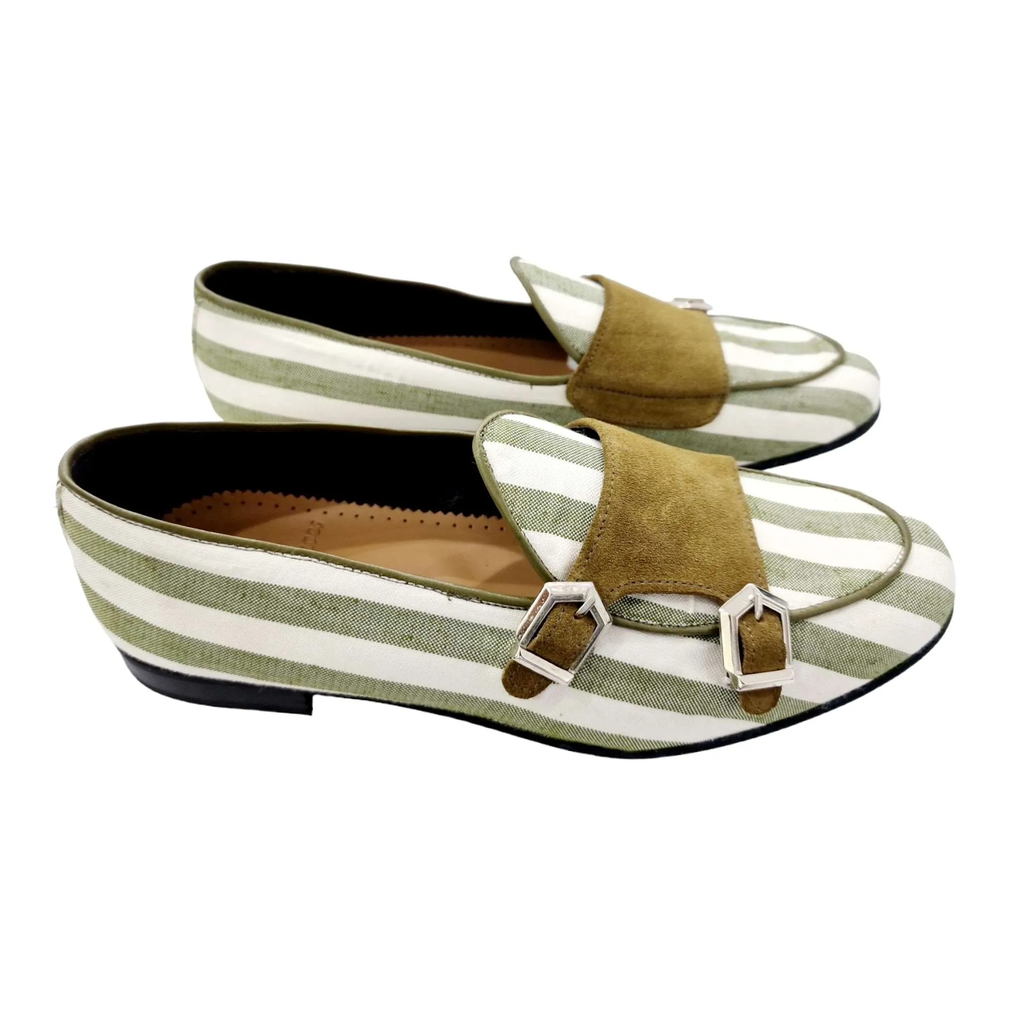 MOCASIN BELGA HOMBRE DOBLE MONK HEBILLAS KAKI