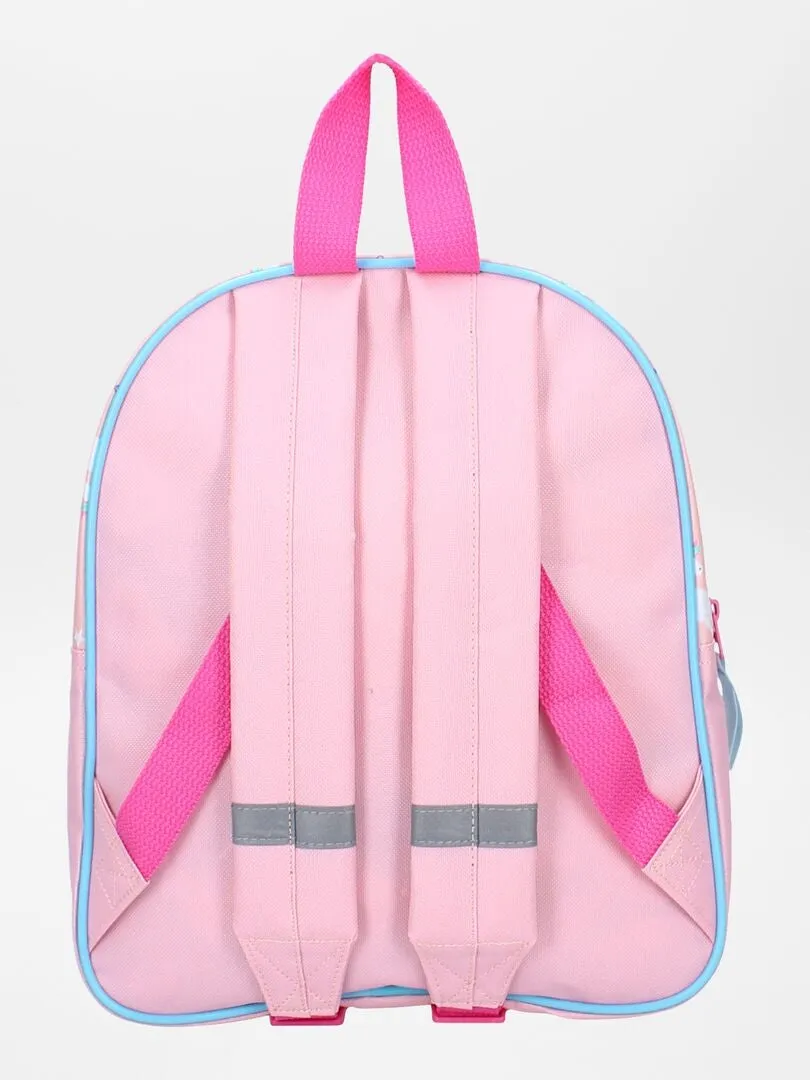 MOCHILA DE UNICORNIO CON BOLSILLO DE CORAZóN  ROSA