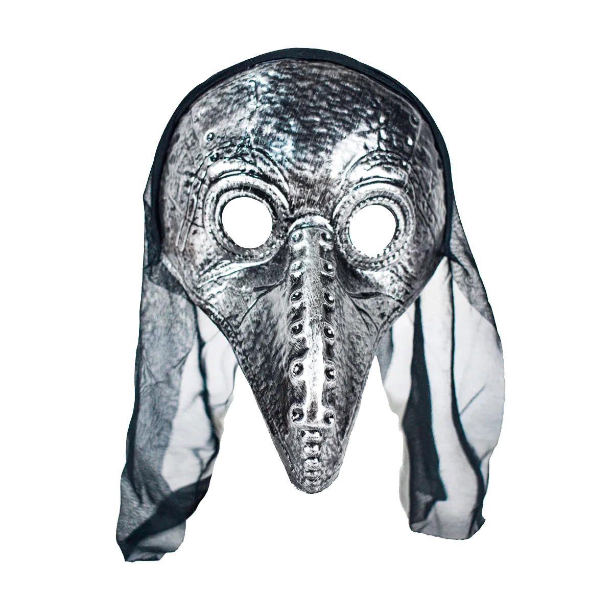 Máscara de Pájaro color Plata para Halloween