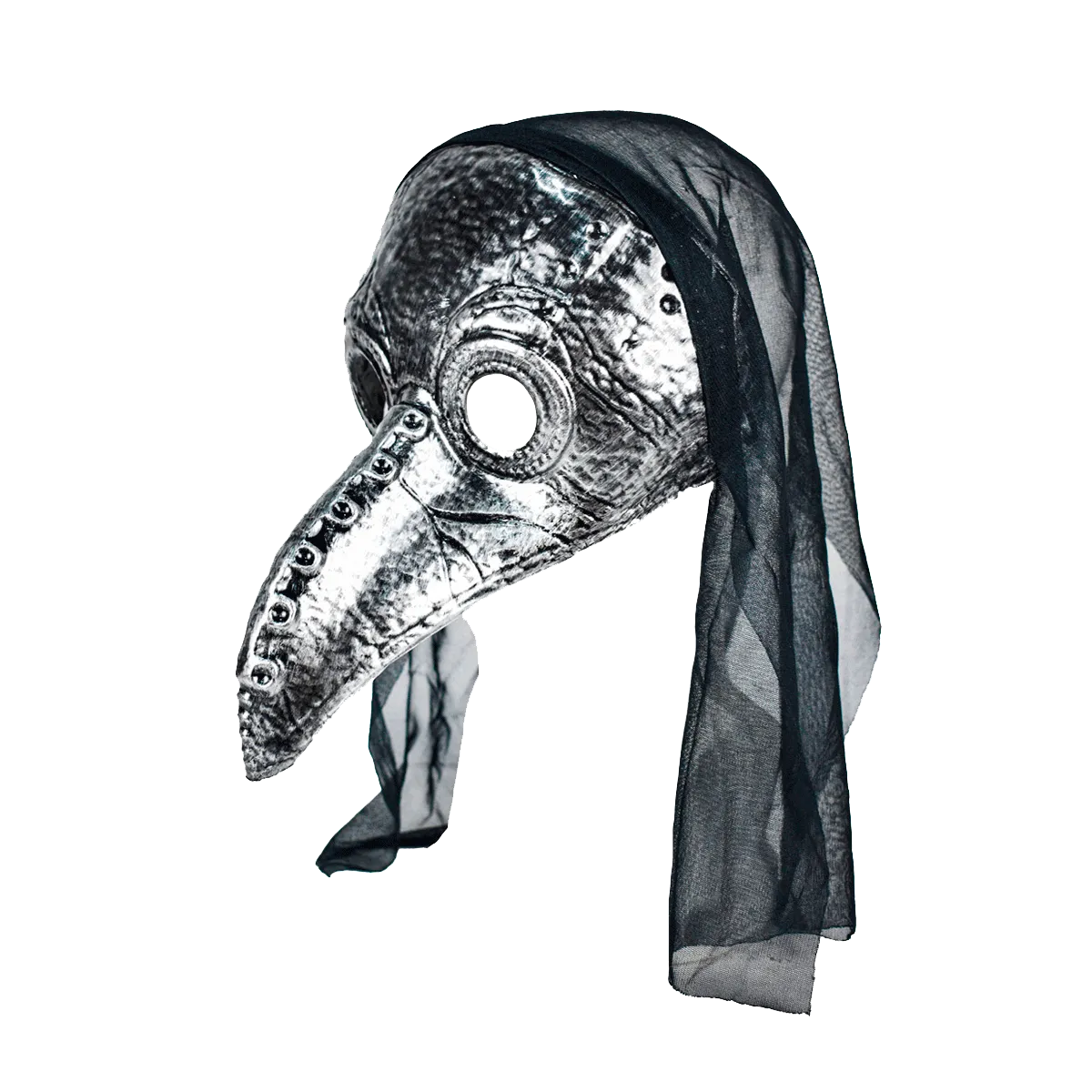 Máscara de Pájaro color Plata para Halloween