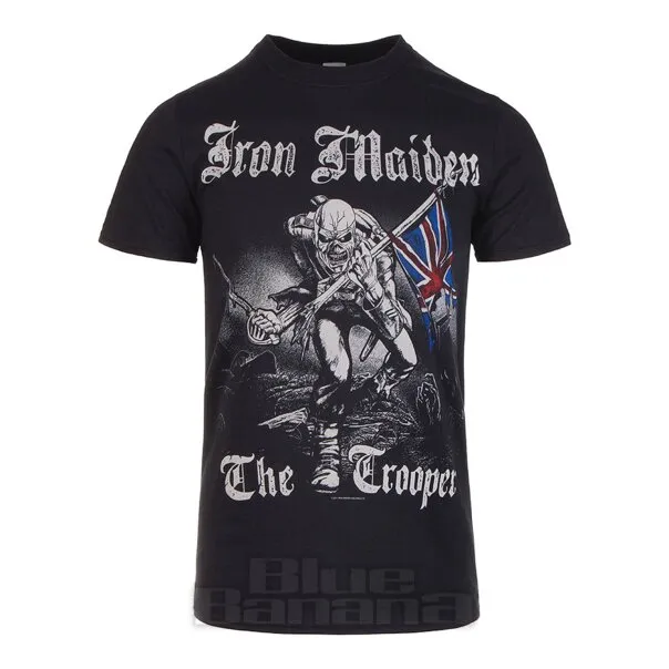 Oficial de Iron Maiden Sketch Trooper Camiseta (Negra)