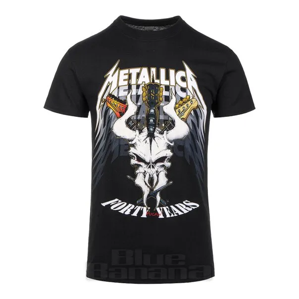 Oficial del 40 Aniversario de Metallica Camiseta (Negra)
