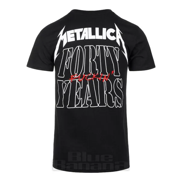 Oficial del 40 Aniversario de Metallica Camiseta (Negra)
