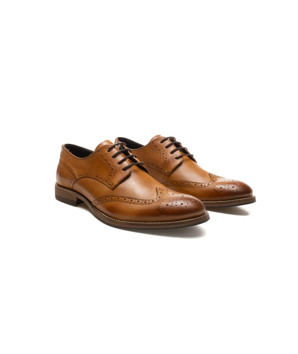 Overstate Zapato Formal Tipo Oxford En Cuero