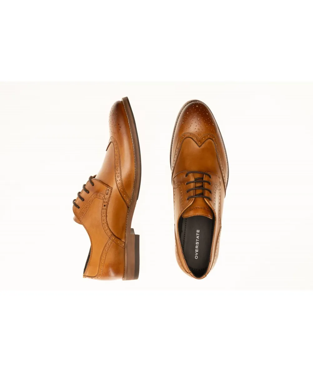 Overstate Zapato Formal Tipo Oxford En Cuero