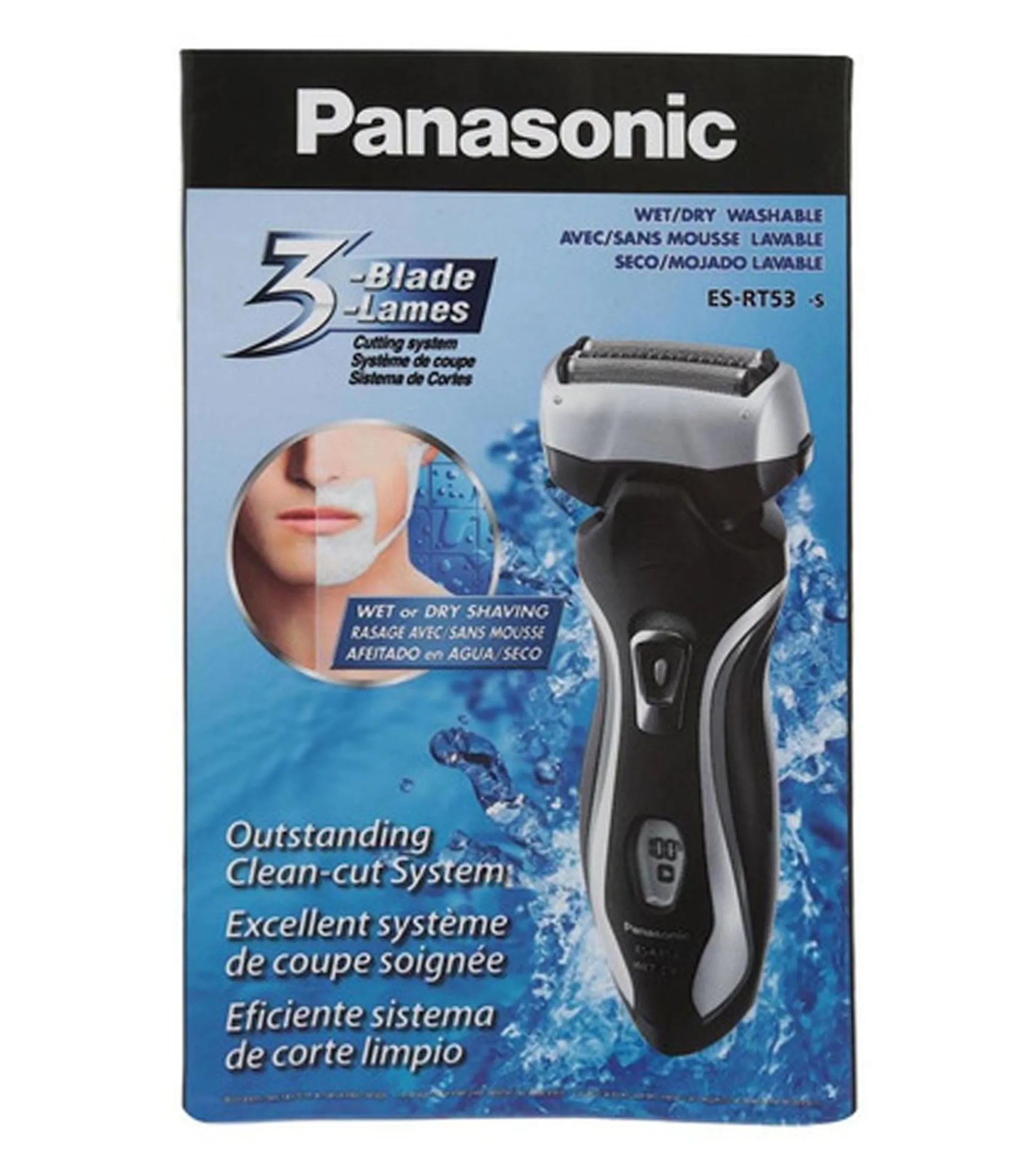 Panasonic Rasuradora Recargable 3 Hojas negra