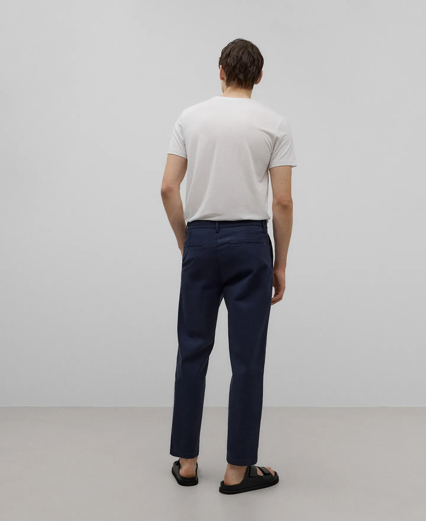 Pantalón chino sarga de algodón hombre