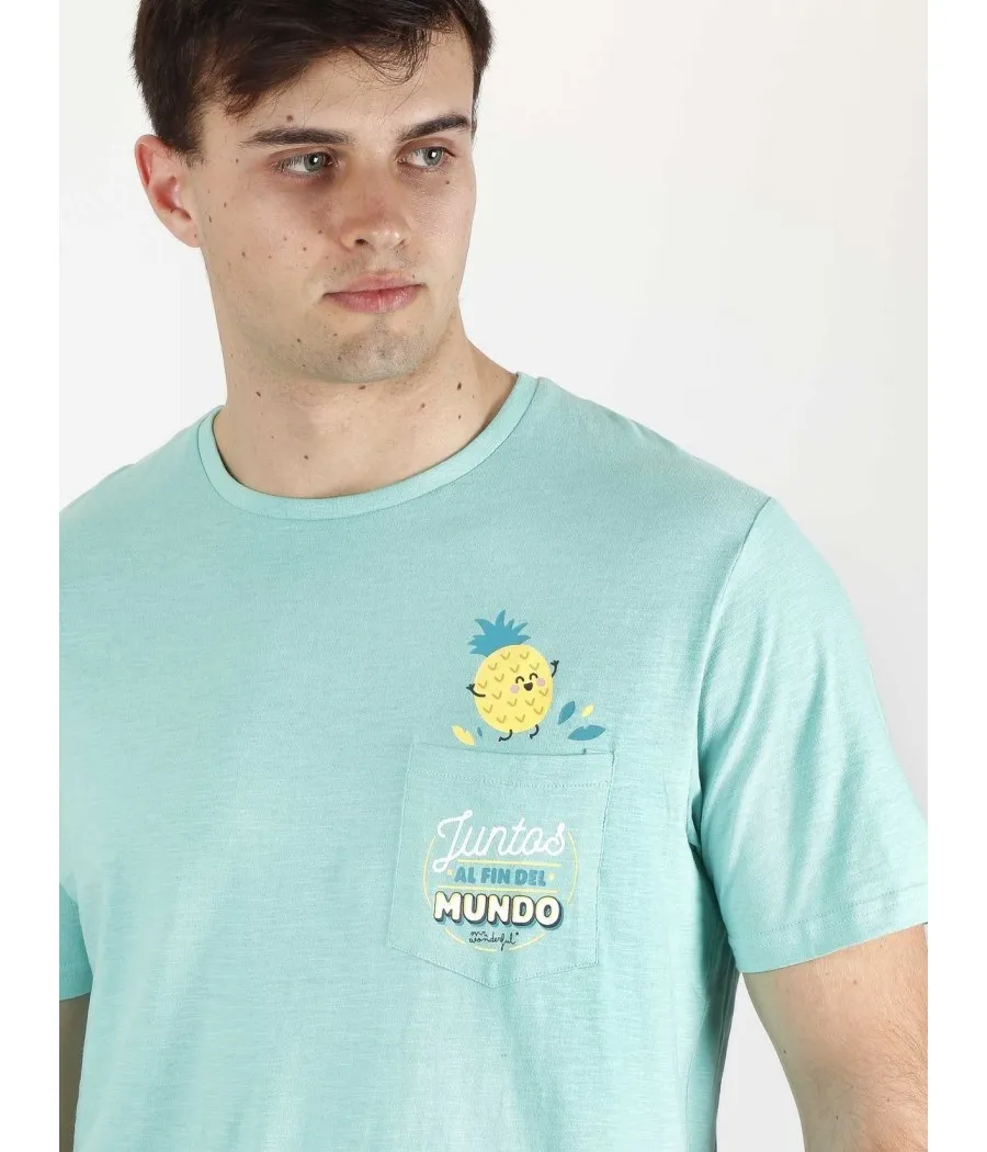 Pijama hombre Piña verano Mr Worderful algodón