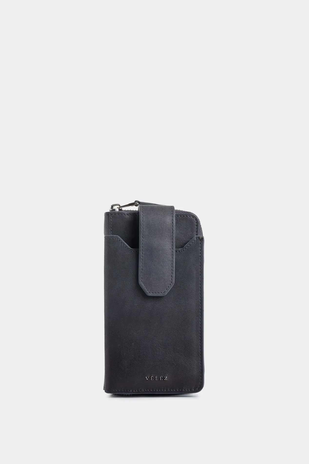 Porta celular Halo 2 de cuero para hombre multifuncional