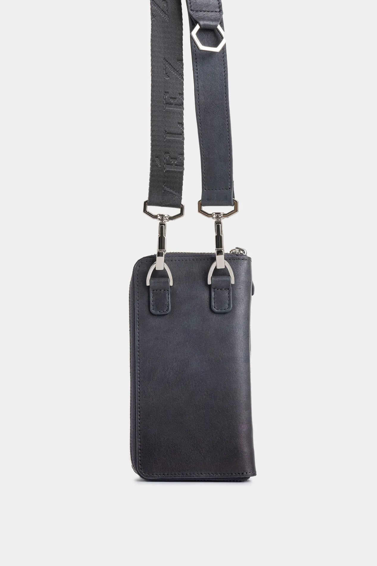 Porta celular Halo 2 de cuero para hombre multifuncional