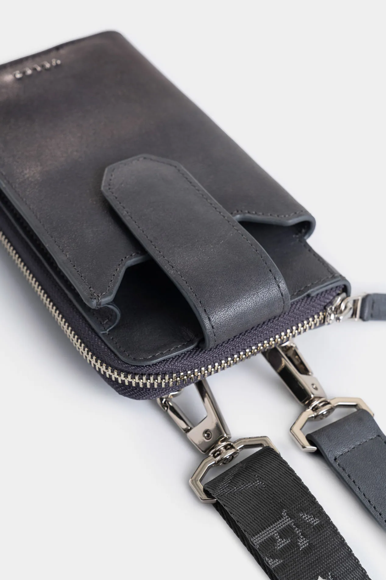 Porta celular Halo 2 de cuero para hombre multifuncional