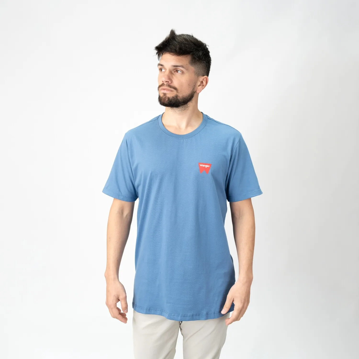 REMERA WRANGLER DE HOMBRE  HUDSON TSHIRT  WM5501URAJ  SIN COLOR