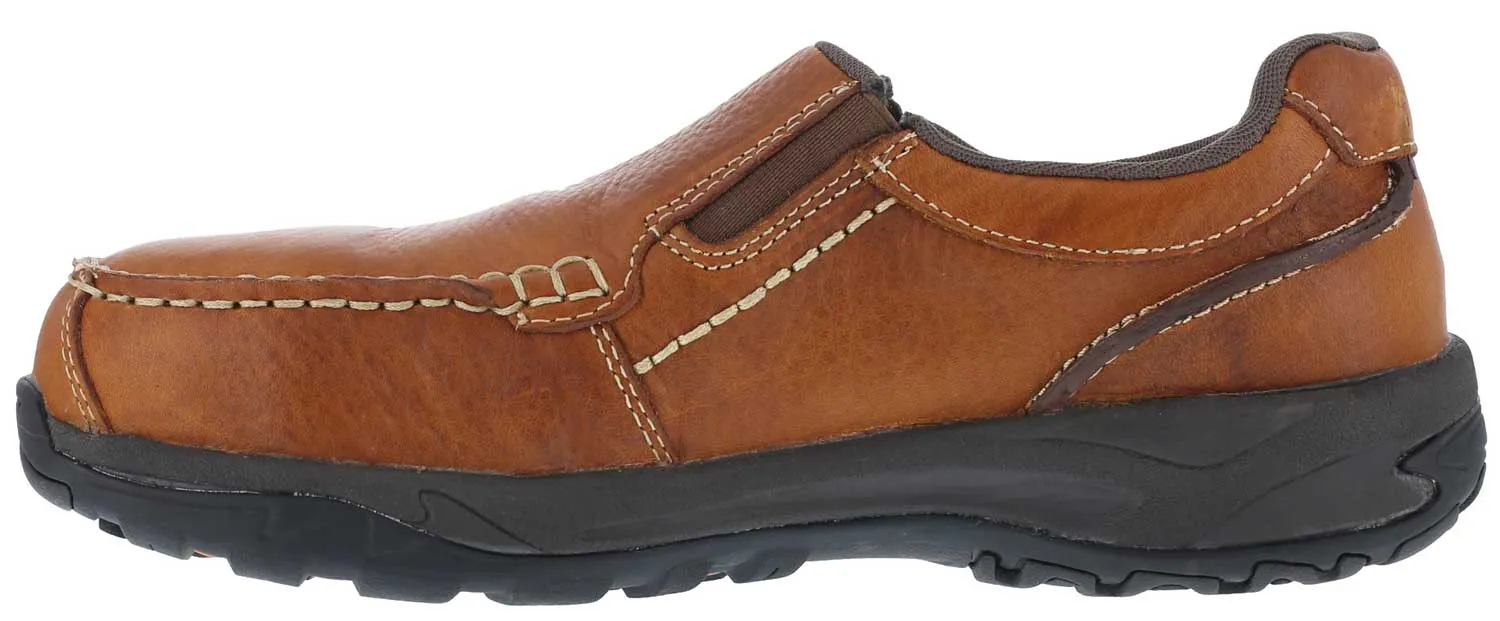 ROCKPORT WORKS Pancha informal, con elßsticos laterales, SD, con puntera de composite, marrÝn, de hombre, Rockport WGRK6748