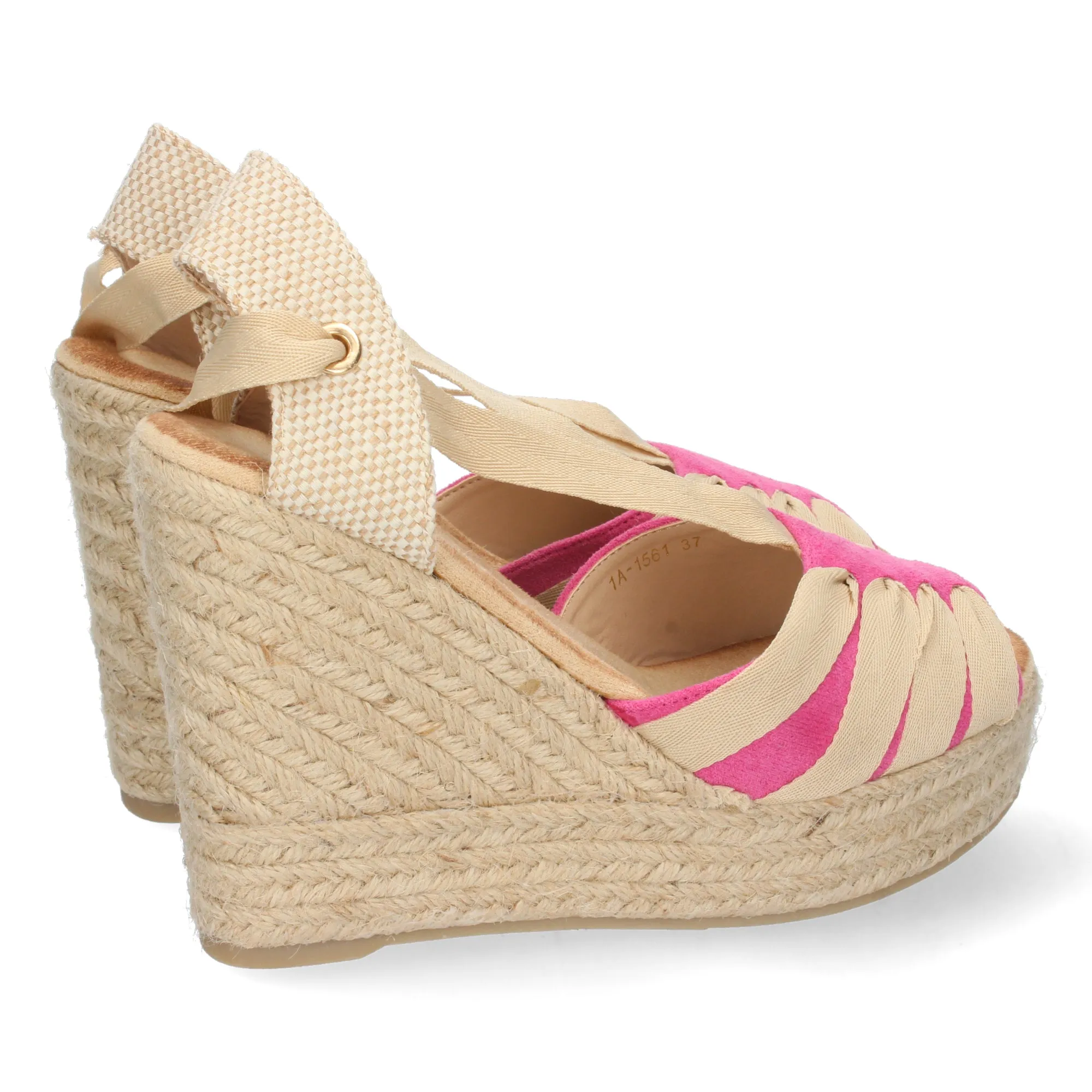 SANDALIA CUñA PRIM  FUCSIA