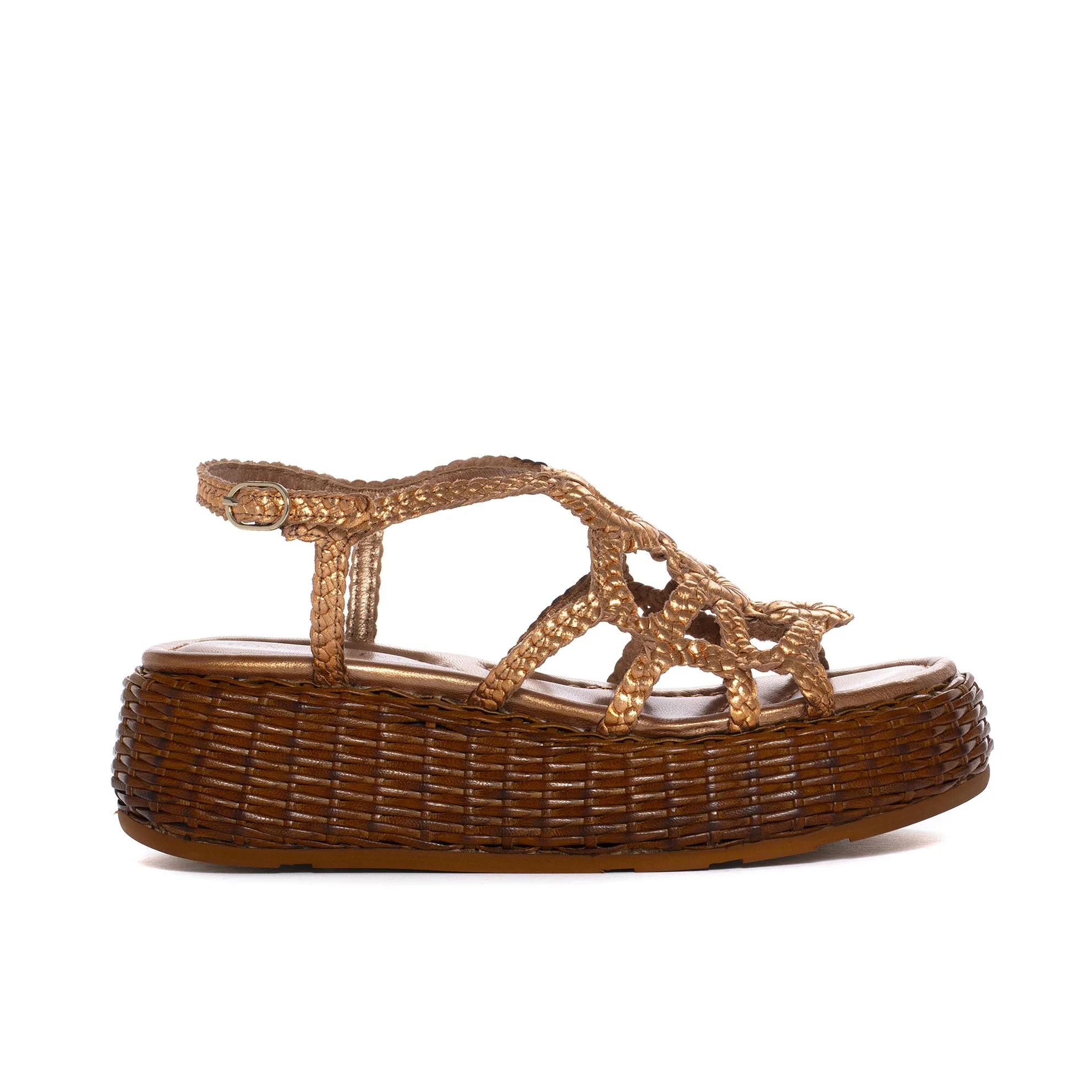 SANDALIA PLATAFORMA MAUI METAL RAME