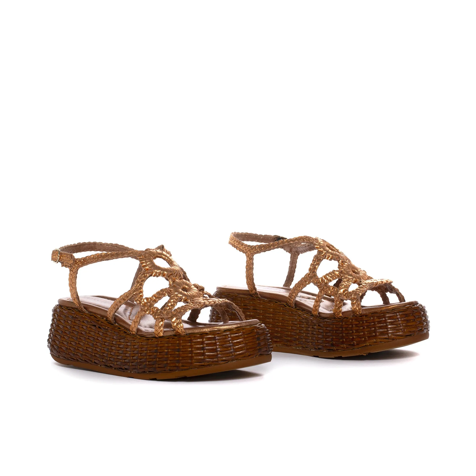 SANDALIA PLATAFORMA MAUI METAL RAME