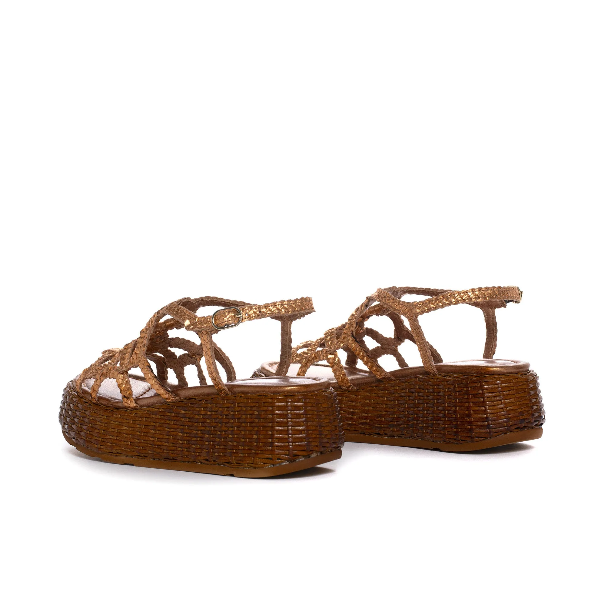 SANDALIA PLATAFORMA MAUI METAL RAME
