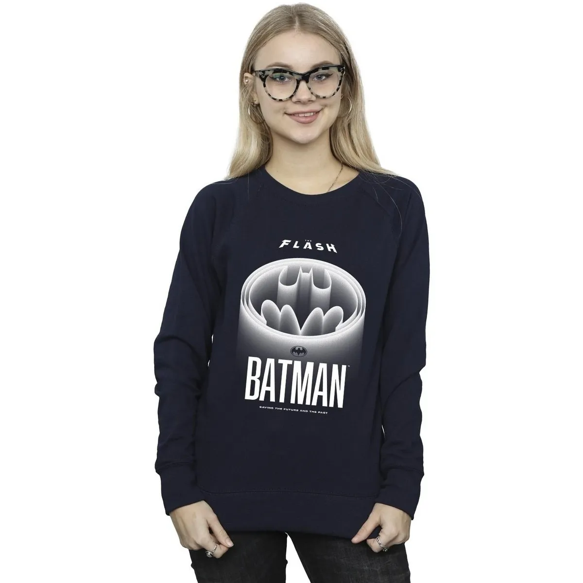 The Flash Batman White Logo