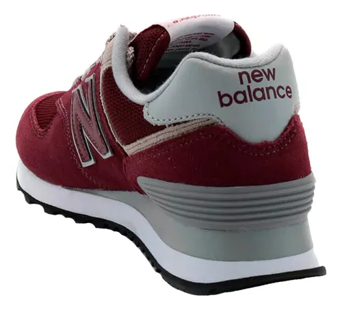 Zapatillas New Balance Mujer 574 Bordo Urbanas Empo2000